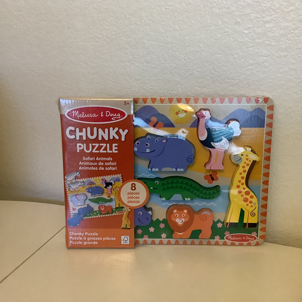 Melissa & Doug Chunky Puzzle Safari Animals