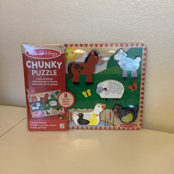 Melissa & Doug Chunky Puzzle Farm Animals