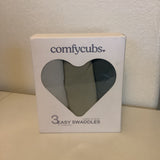 Comfy Cubs 3 Easy Swaddles 3-6 Months Large 14-18 lbs