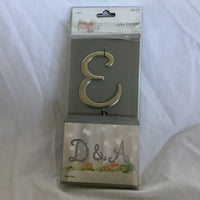 Studio His & Hers Cake Topper Letter “E”