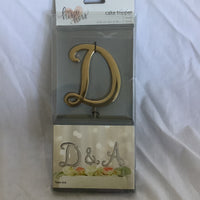 Studio His & Hers Cake Topper Letter “D”