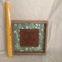 Enjoy The Little Things Wall Decor