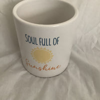 4” Soul Full Of Sunshine Ceramic Planter