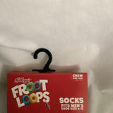 Kellogg’s Fruit Loops Crew Socks Men’s Shoe Size 6-12