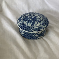 Blue Peacock Porcelain Keepsake Box