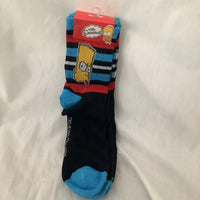 The Simpsons Socks 2 Pairs Shoe Size 6-12