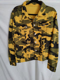 Camouflage Jean Jacket Adult Size M