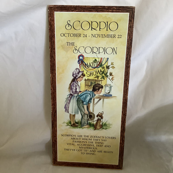 Scorpio Zodiac Sign Wall Hanging