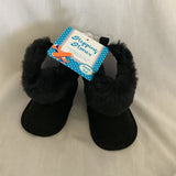 Stepping Stones Faux Fur Baby Booties Size 6-9M