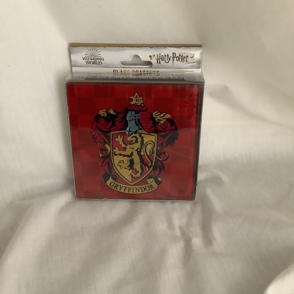 Harry Potter Wizardling World Glass  Coasters Set Of 4