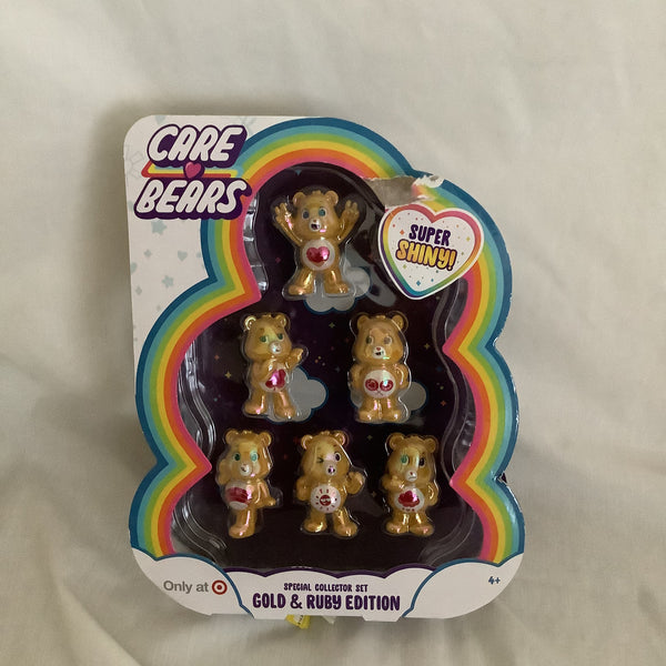 Care Bears Super Shiny Special Collector Set Gold & Ruby Edition