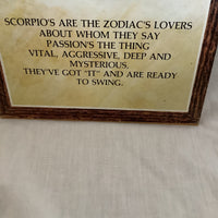 Scorpio Zodiac Sign Wall Hanging