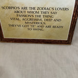 Scorpio Zodiac Sign Wall Hanging