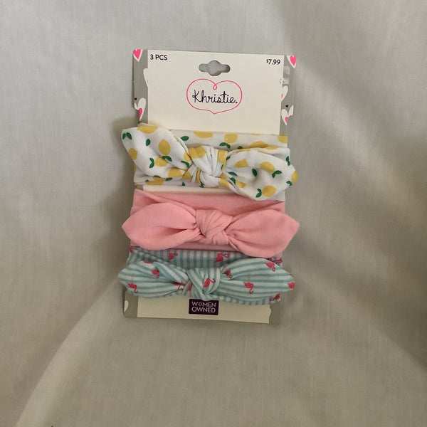 Khristie 3Pcs Baby Hair Bows