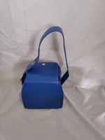 Faux Leather Snap Button Bucket Handbag