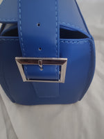 Faux Leather Snap Button Bucket Handbag