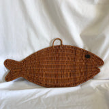 Straw Fish Hanging Wall Pocket