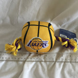 Los Angeles Lakers Basketball Ball Rope Dog Toy