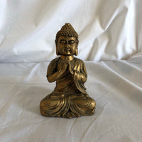 Hindu Gold Colored Sitting Sculpture