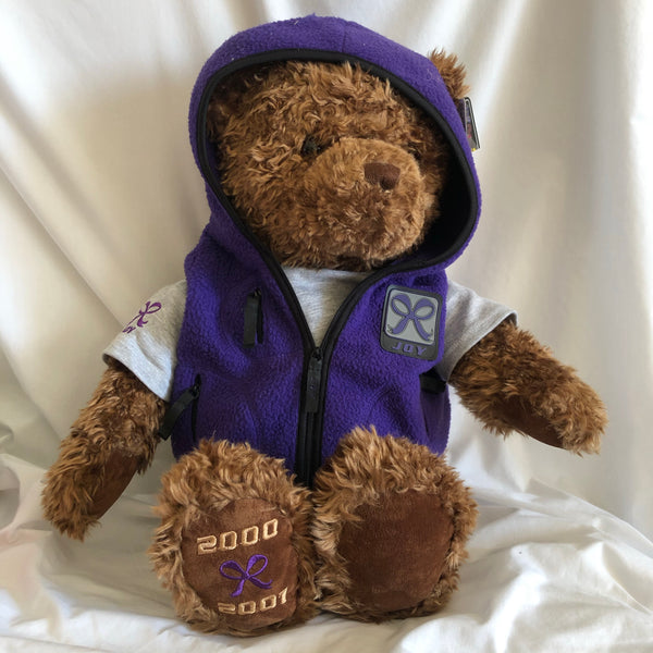 Gund Wish Bear 2000-2001 Purple Jacket