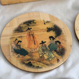 Japanese Bamboo Coasters - Set of 6