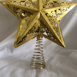 Gold Star Christmas Tree Topper