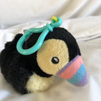 Glitzy Toucan Plush Clip-On