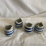 Mini Ceramic Cups Wells Holders - Set Of 4