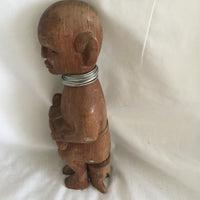 Wooden African Man/Female Statue Set