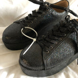 Liliana Black Glitter Platform Sneakers - Women’s Size 8