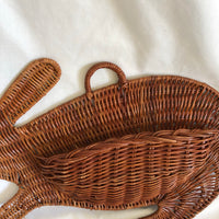 Straw Rabbit Hanging Wall Pocket