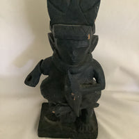 Vintage Mesoamerican Wood Carving Statue