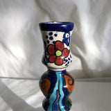 Vintage Painted Vase Candle Holder