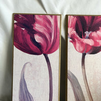 Pair of Flower Paintings by Lisa Audit