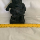 Vintage Mesoamerican Wood Carving Statue