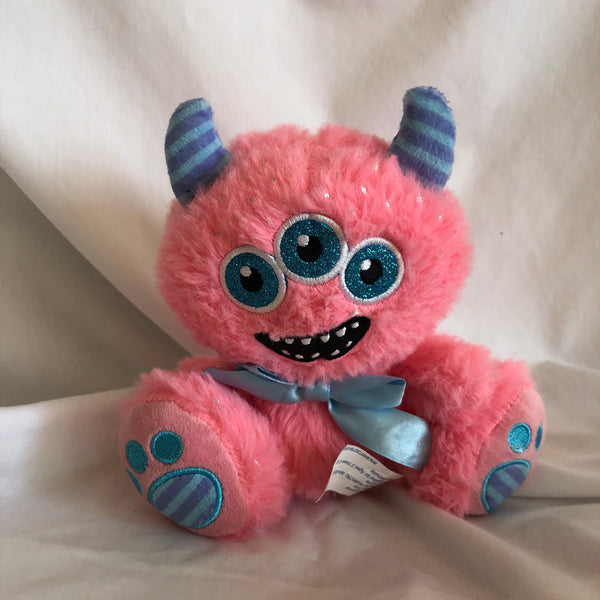 Pink Glitter Sparkle Monster Plush