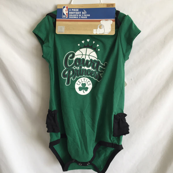 Celtics 3 Piece Onesie Set - Size 18- 24 Months