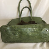 The Limited Faux Crocodile Handbag