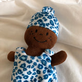 Marvel Baby Doll Plush in Blue Cheetah Print Outfit