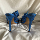 Liliana Blue Ruffle Heels - Women’s Size 7