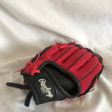 Rawlings Red and Black Baseball Glove