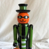 Wood Halloween Pumpkin Decoration