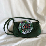 Green Flower Purse