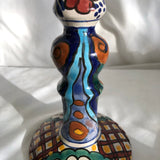 Vintage Painted Vase Candle Holder