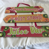 Sweet Summer , Fruit Stand , Juice Bar Hanging Sign