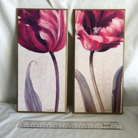 Pair of Flower Paintings by Lisa Audit