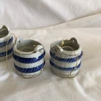 Mini Ceramic Cups Wells Holders - Set Of 4