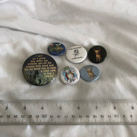 Button Pins - Set Of 6