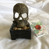 Skull Head Fish Tank Decor