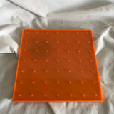 Orange Rubber Band Geoboard Toy